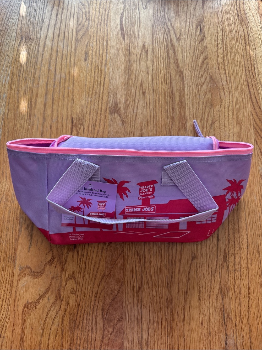 Trader Joe’s Lavender and Pink Mini Insulted Tote Bag